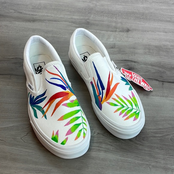 Vans Shoes - VANS- Custom hand painted slip on vans